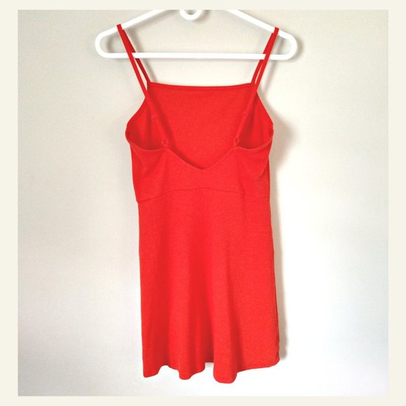 ASOS Mini Square Neck Sundress- Red, Sz 8 - Picture 5 of 6